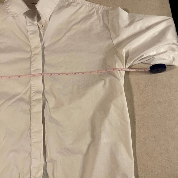 Good American Women’s Relaxed Fit Poplin Shirt White  Size 1 Button Up - Picture 6 of 7
